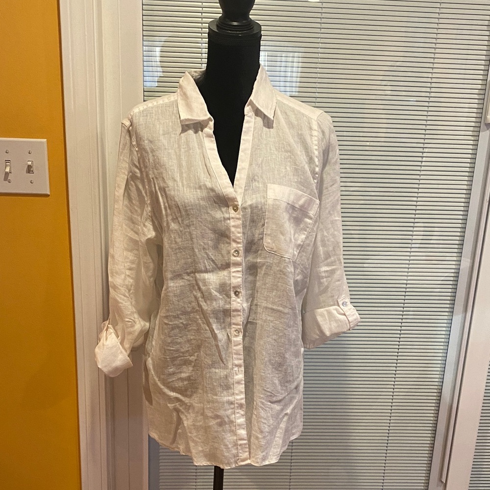 Sigrid Olsen White Blouse